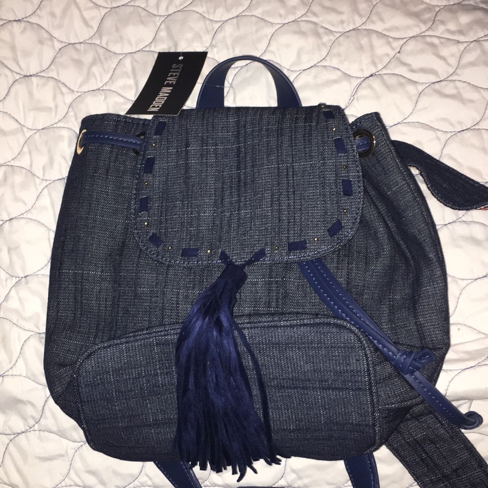 Steve Madden denim backpack